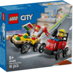Lego City Pizza Vs. Fire Truck 70pcs Building Blocks