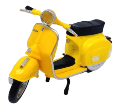 Metal Speed Zone Official Licensed 1:18 1976 Vespa 200 Rally Yellow Die-cast
